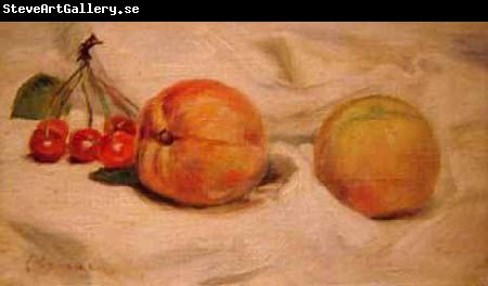 Pierre-Auguste Renoir Duraznos y cerezas